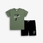 Σετ με μπλουζα κοντομάνικη και βερμούδα