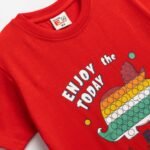 Σετ μπλούζα μακο με τύπωμα κ βερμούδα - Image 2