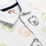 Σετ κοντομάνικη μπλούζα πόλο με βερμούδα πικέ - Image 2