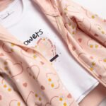 Σετ ζακέτα μακρυμάνικη φουτερ με κοντομάνικη μπλούζα - Image 2