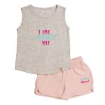 Σετ αμάνικο μπλουζάκι με σορτσάκι