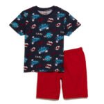 Σετ κοντομάνικο μπλουζάκι με βερμούδα