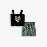 Σετ μπλουζάκι με τύπωμα κ σορτσάκι