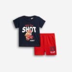 Σετ μπλούζακι με τύπωμα με βερμούδα