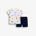 Σετ μπλουζάκι με τύπωμα κ βερμούδα