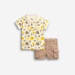 Σετ μπλουζάκι με τύπωμα κ βερμούδα