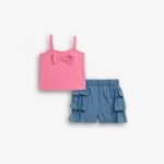 Σετ μπλούζα με σορτς τζίν